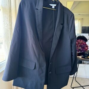 Old Navy Black Sport Coat Modern Professional Blazer